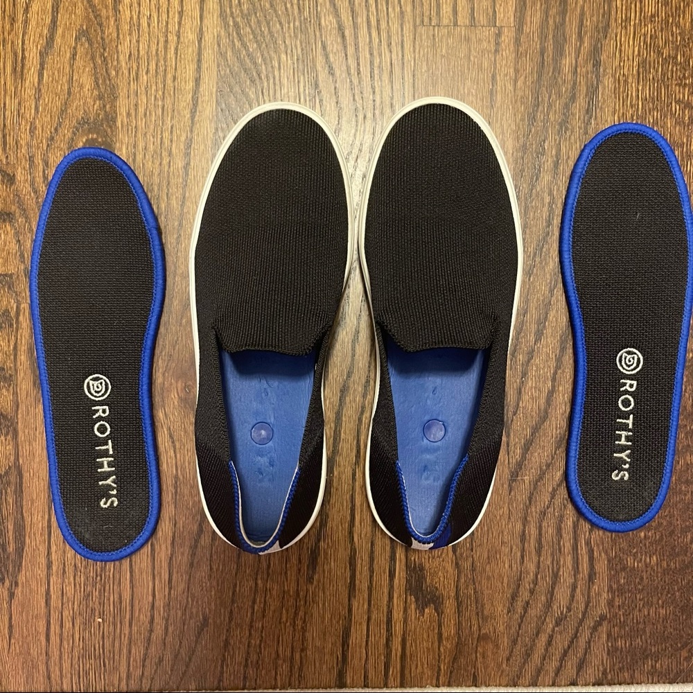 Rothy’s the Slip on Sneaker Black Size 5.5